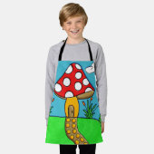 All-Over Print Apron Schort (Gedragen)