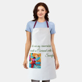 All-over Print Apron Schort (Gedragen)