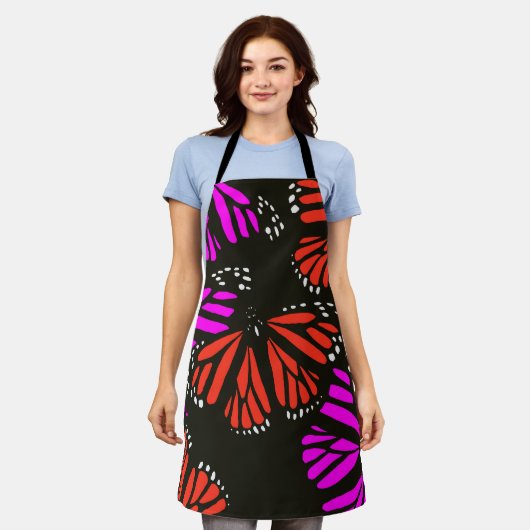 All-Over Print Apron Schort (Gedragen)