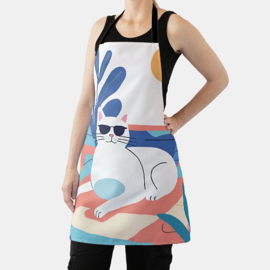 All-over Print Apron Schort (Insitu)