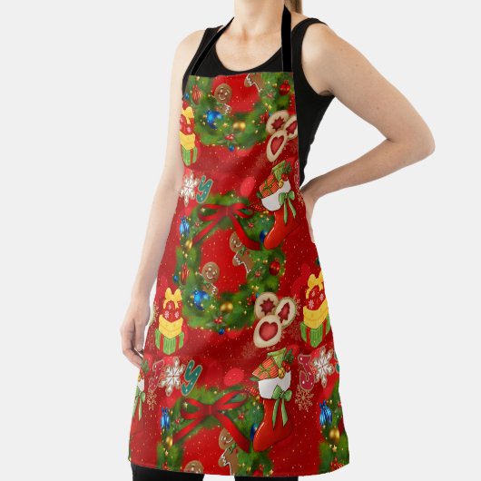 All-Over Print Apron Schort (Insitu)