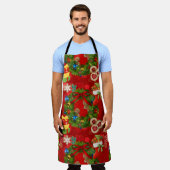 All-Over Print Apron Schort (Gedragen)