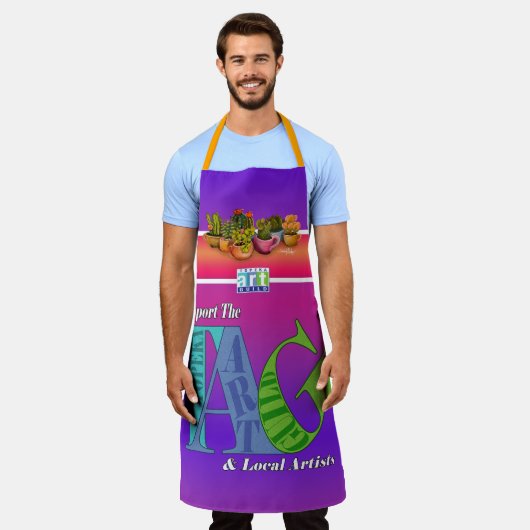 All-over Print Apron Schort (Gedragen)