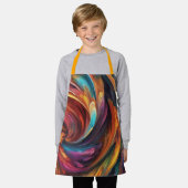 All-over Print Apron Schort (Gedragen)