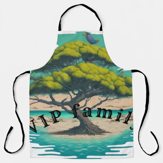 All-over Print Apron Schort (Voorkant)