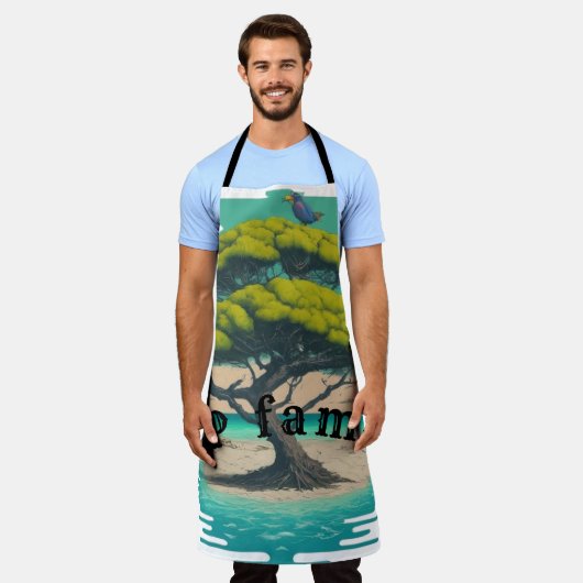 All-over Print Apron Schort (Gedragen)