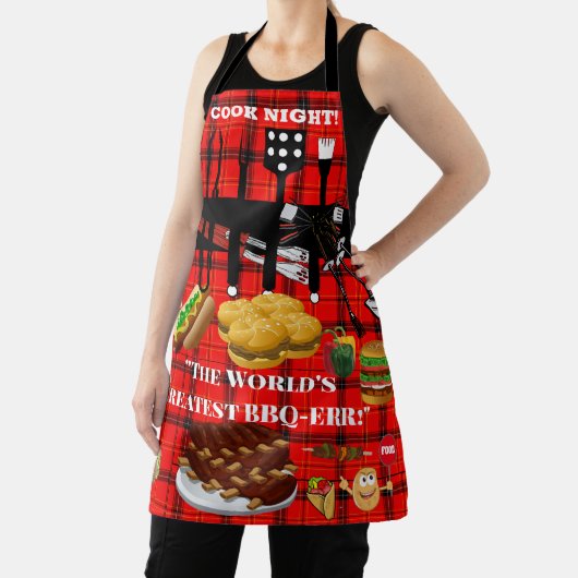 All-over Print Apron Schort (Insitu)