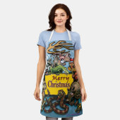 All-over Print Apron Schort (Gedragen)