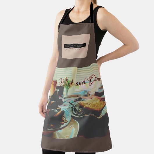 All-over Print Apron Schort (Insitu)