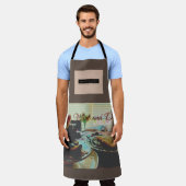 All-over Print Apron Schort (Gedragen)