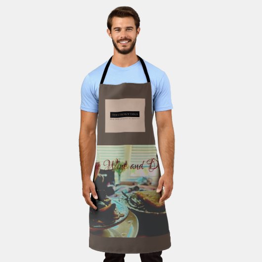 All-over Print Apron Schort (Gedragen)