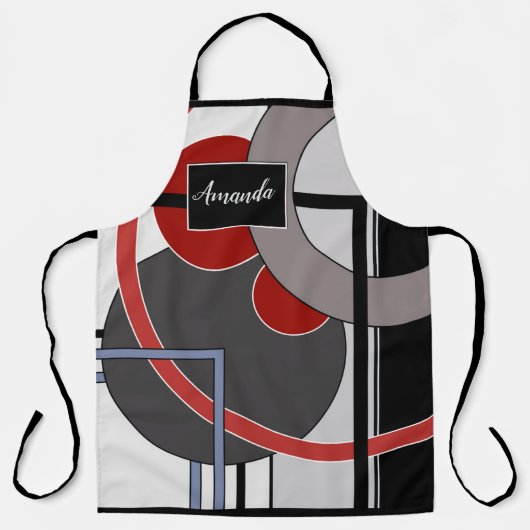 All-over Print Apron Schort (Voorkant)