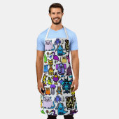 All-over Print Apron Schort (Gedragen)
