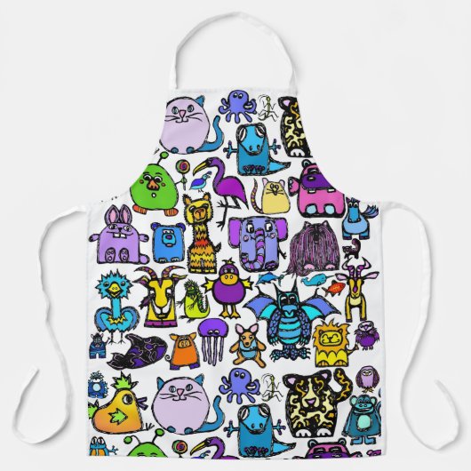 All-over Print Apron Schort (Voorkant)