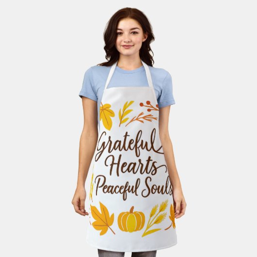 All-Over Print Apron Schort (Gedragen)