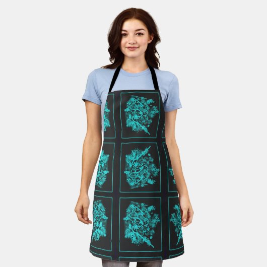 All-over Print Apron Schort (Gedragen)