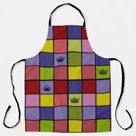 All-over Print Apron Schort (Voorkant)