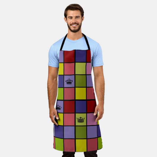 All-over Print Apron Schort (Gedragen)