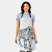All-over Print Apron Schort (Gedragen)