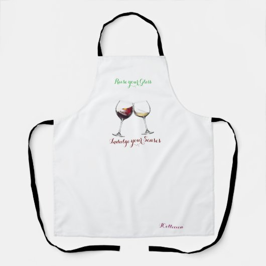 All-over Print Apron Schort (Voorkant)