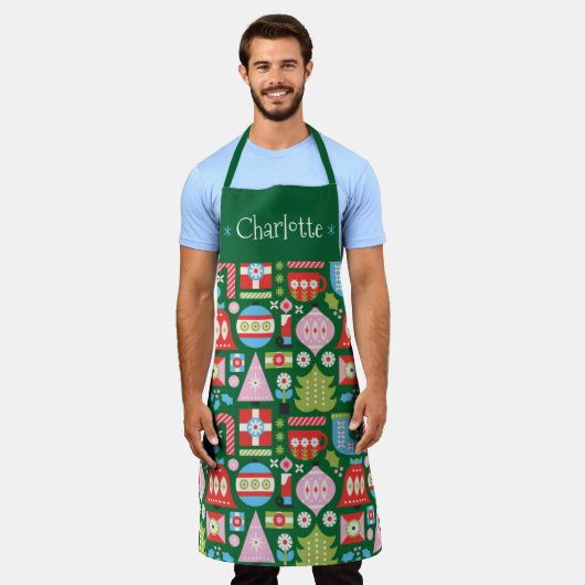 All-over Print Apron Schort (Gedragen)