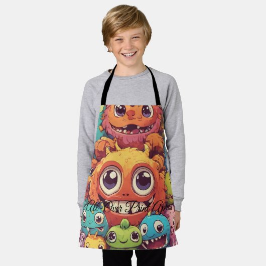 All-over Print Apron Schort (Gedragen)