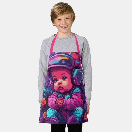 All-over Print Apron Schort (Gedragen)