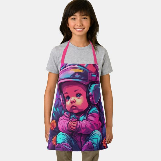 All-over Print Apron Schort (Insitu)