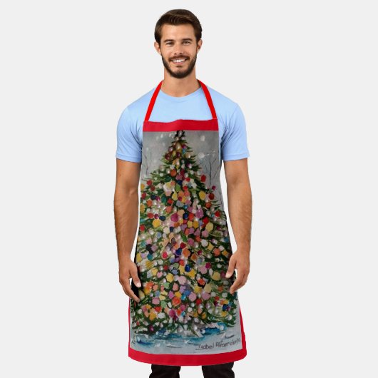 All-over Print Apron Schort (Gedragen)