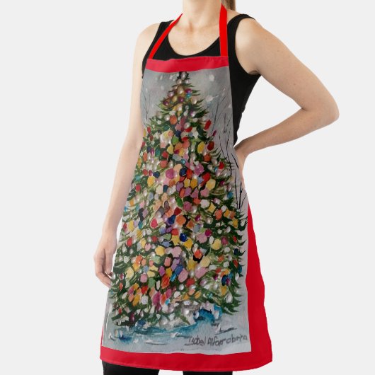 All-over Print Apron Schort (Insitu)