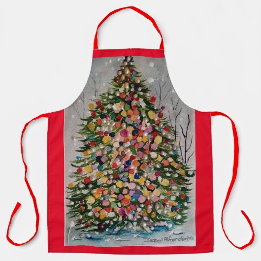 All-over Print Apron Schort (Voorkant)