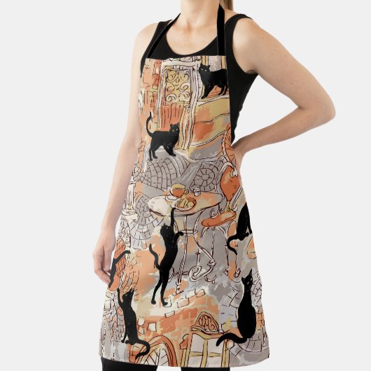 All-over Print Apron Schort (Insitu)