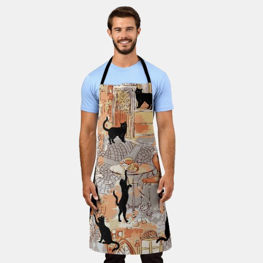 All-over Print Apron Schort (Gedragen)