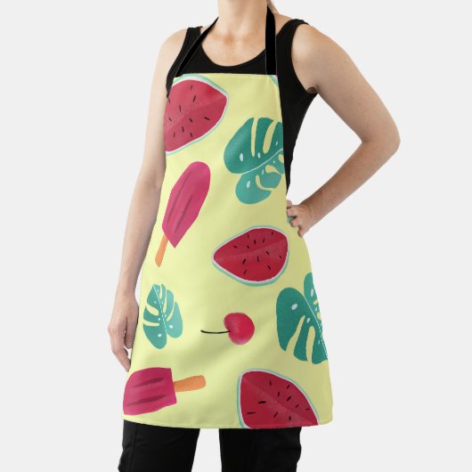 All-over Print Apron Schort (Insitu)