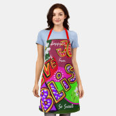 All-over Print Apron Schort (Gedragen)