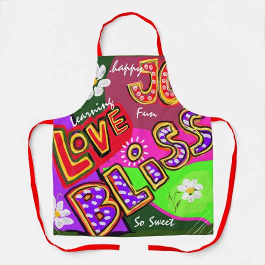 All-over Print Apron Schort (Voorkant)