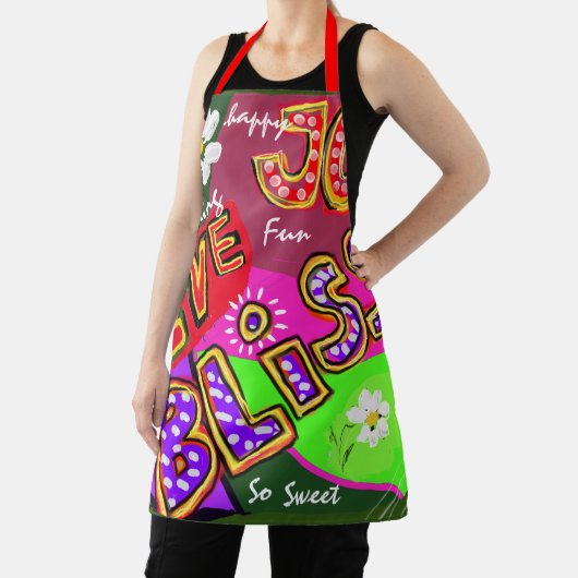 All-over Print Apron Schort (Insitu)