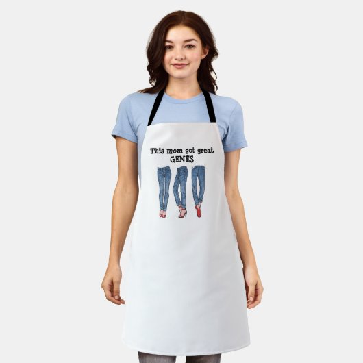All-over Print Apron Schort (Gedragen)