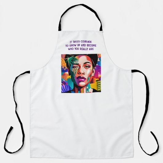 All-over Print Apron Schort (Voorkant)