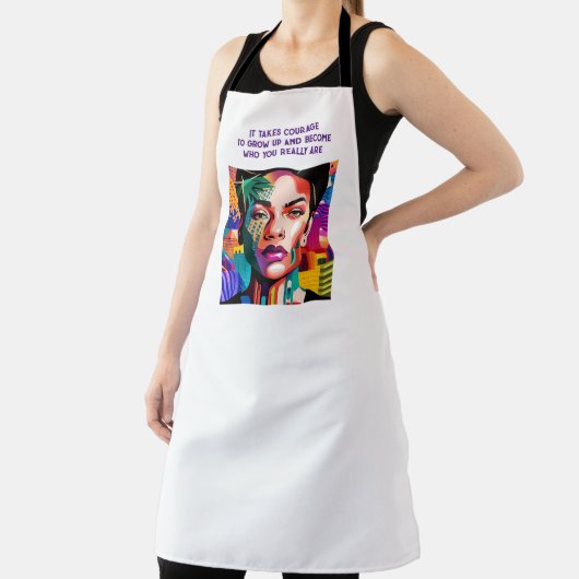 All-over Print Apron Schort (Insitu)