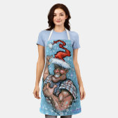 All-over Print Apron Schort (Gedragen)