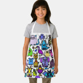 All-over Print Apron Schort (Insitu)