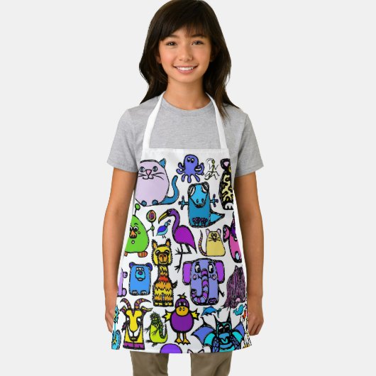 All-over Print Apron Schort (Insitu)