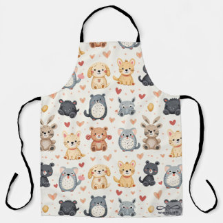 All-over Print Apron Schort