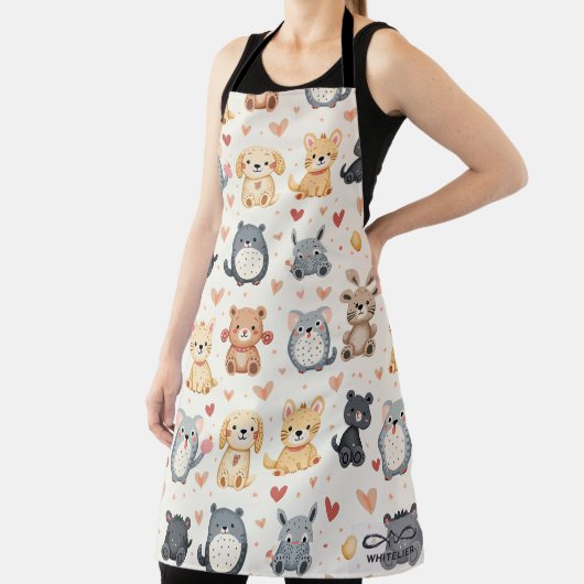 All-over Print Apron Schort (Insitu)