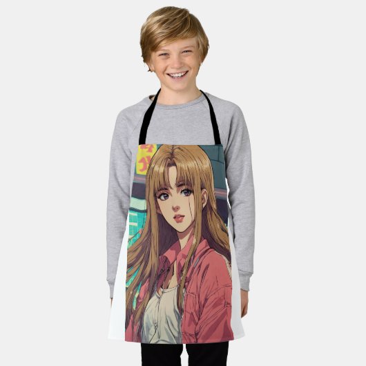 All-over Print Apron Schort (Gedragen)