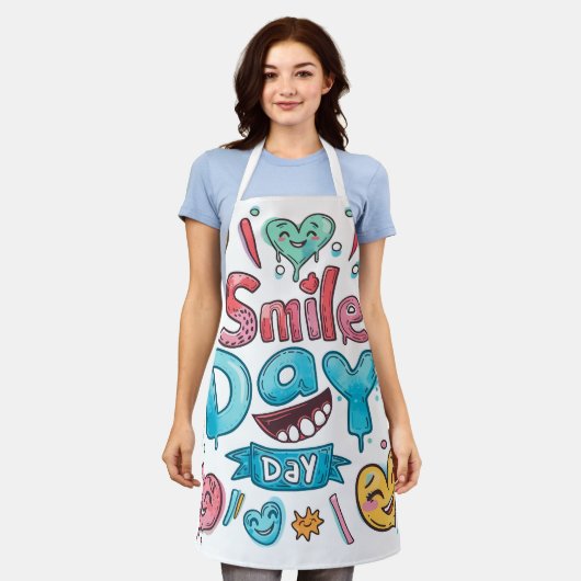 All-over Print Apron Schort (Gedragen)