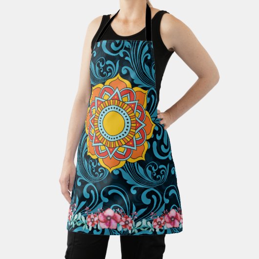 All-over Print Apron Schort (Insitu)