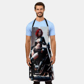 All-over Print Apron Schort (Gedragen)