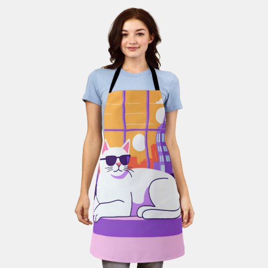 All-over Print Apron Schort (Gedragen)
